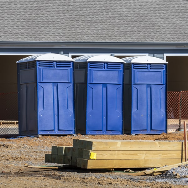 are there any restrictions on what items can be disposed of in the portable toilets in Franconia